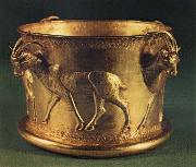 Rhyton in the form of a lion griffin